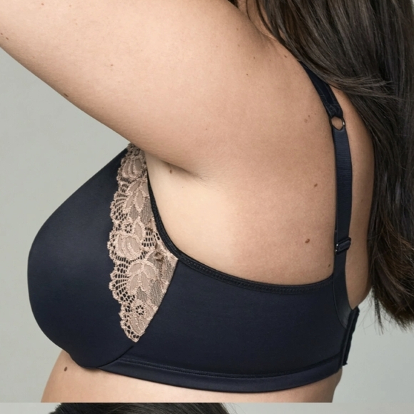 NEW Wonderbra Black and Tan Lace Bra W1983 No Poke Underwire - Picture 2 of 7